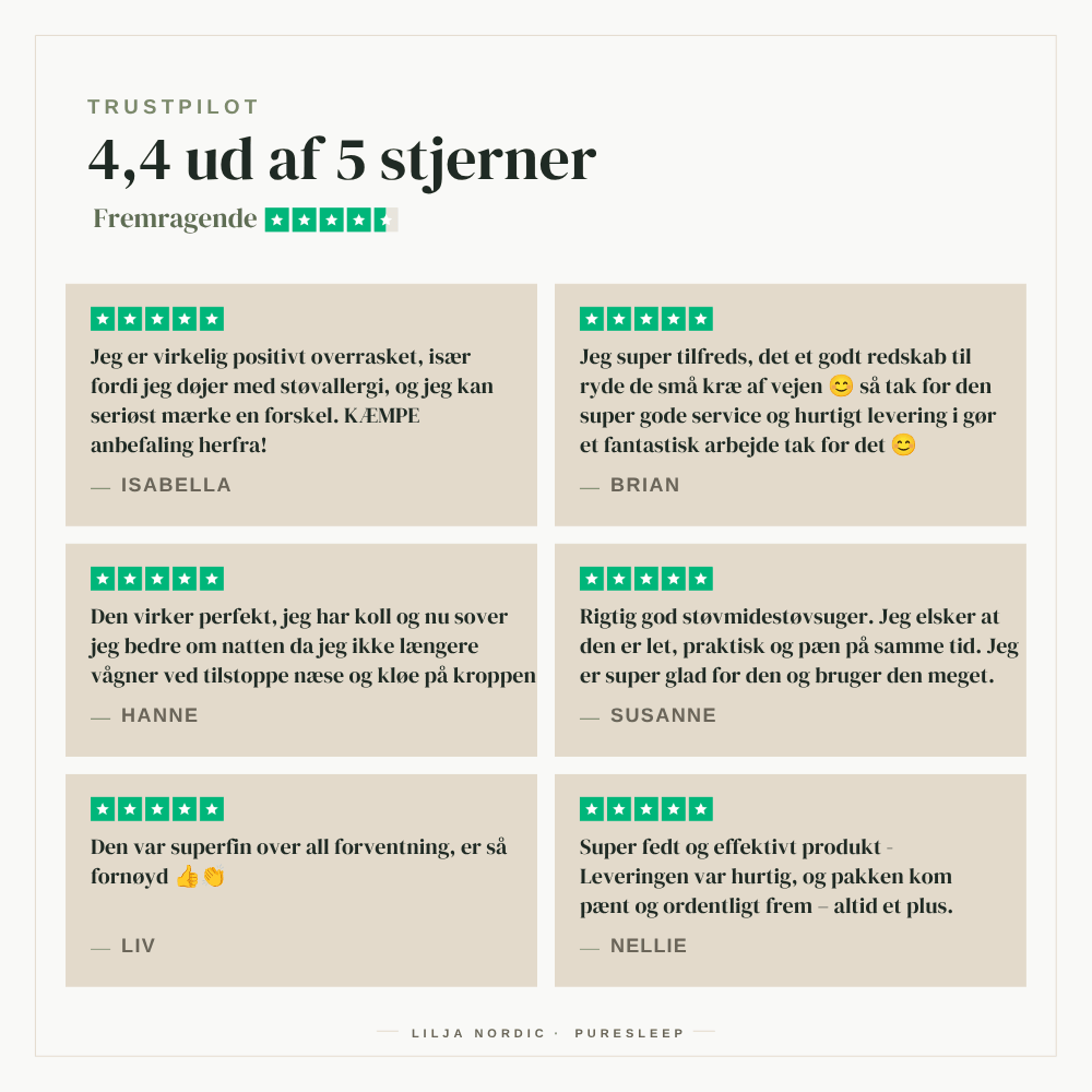 PureSleep Støvmidestøvsuger