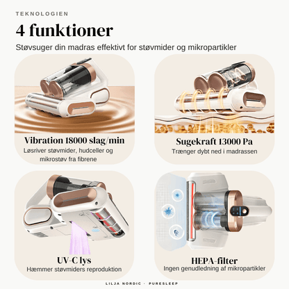 PureSleep Støvmidestøvsuger